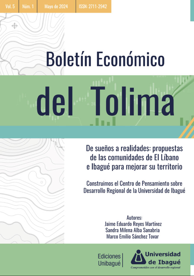 Cover of Boletín Económico del Tolima Vol 5 - Num 1